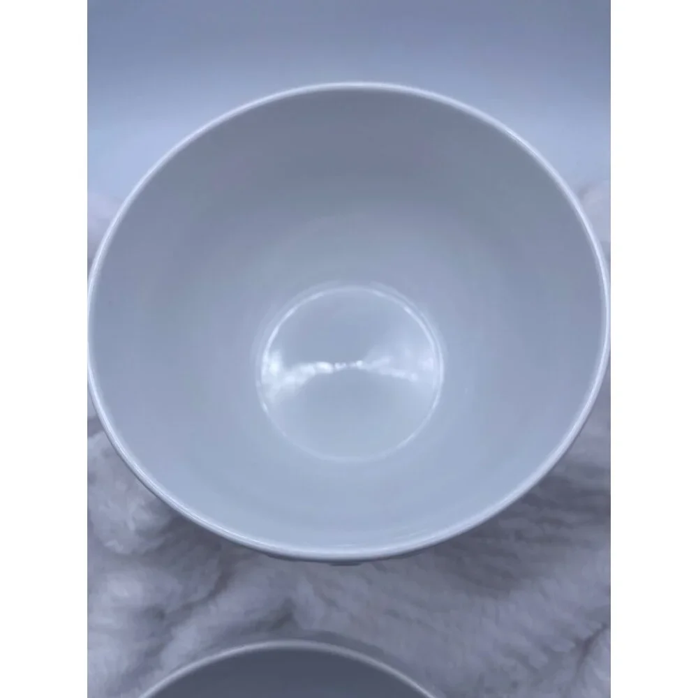 Vintage Pottery Barn White Popcorn Bowls Set of Two Discontinued - Picture 3 of 10